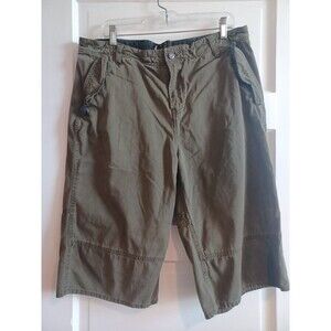 Guess vintage longer shorts mens 36 army green military Y2K retro grunge gorpcor